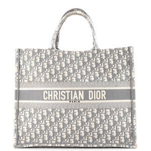 Christian Dior Large Book Tote Oblique Canvas